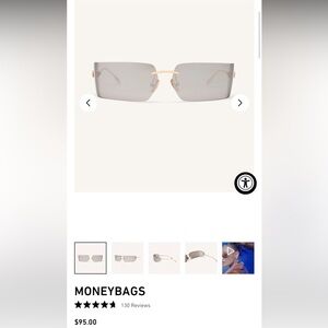 NWT DEZI x Monet Moneybags in GOLD / CHROME